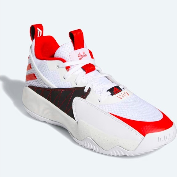 adidas Dame Certified Lace-Up Basketball Shoes White / Vivid Red GY8965 Size 12 - Picture 1 of 11